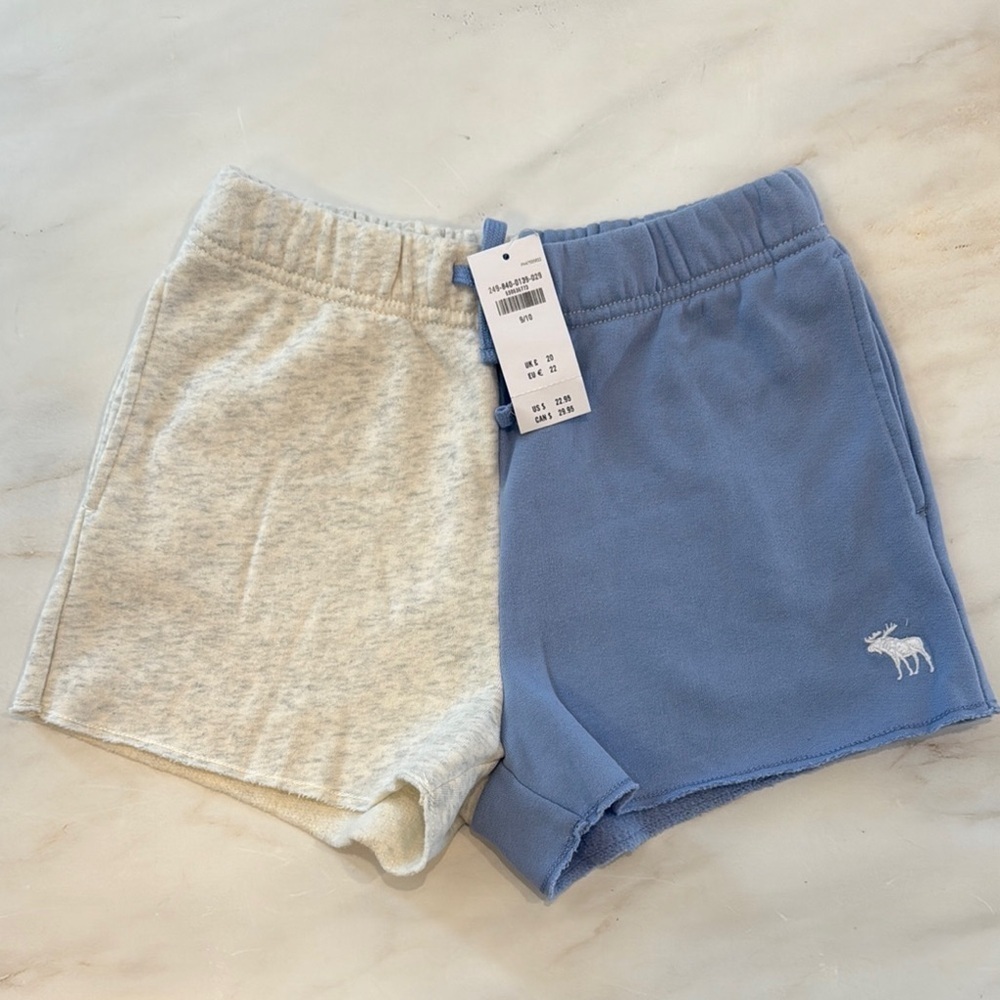 Abercrombie Kids Pull On Fleece Shorts! NWT!